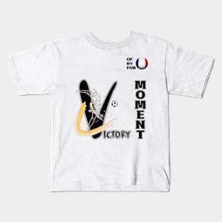 Dynamic France Football Player Pose V2-9 Kids T-Shirt